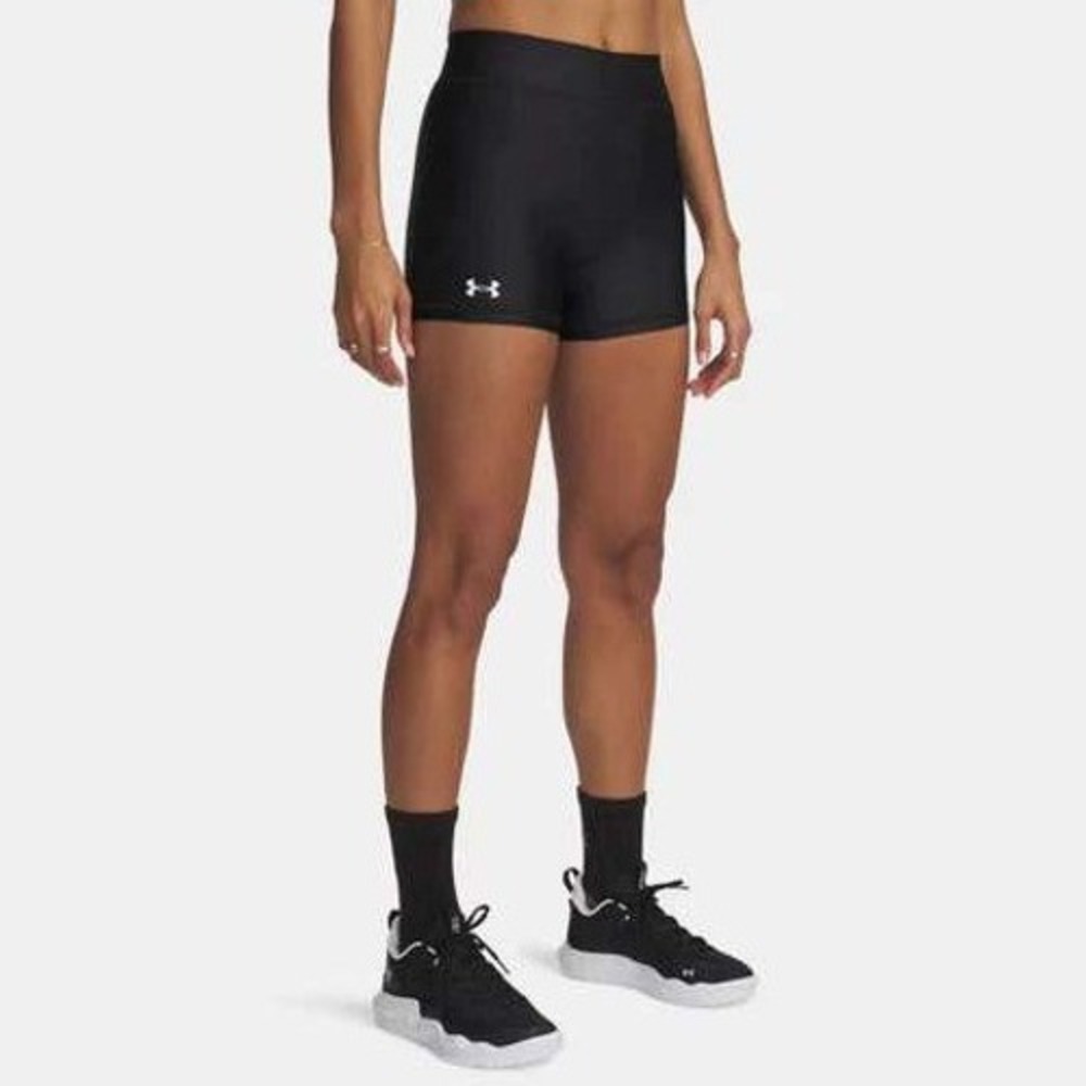 Under Armour Team Shorty 3" Black Compression Athletic‎ Shorts Womens Medium